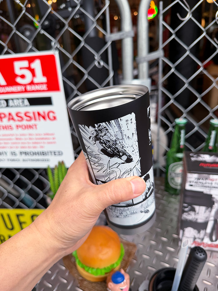 バリバリ伝説　名シーン　真空断熱　ステンレス　保温＆保冷　タンブラー　500ml　巨摩郡 ■ アメリカ雑貨 アメリカン雑貨 |  | 06