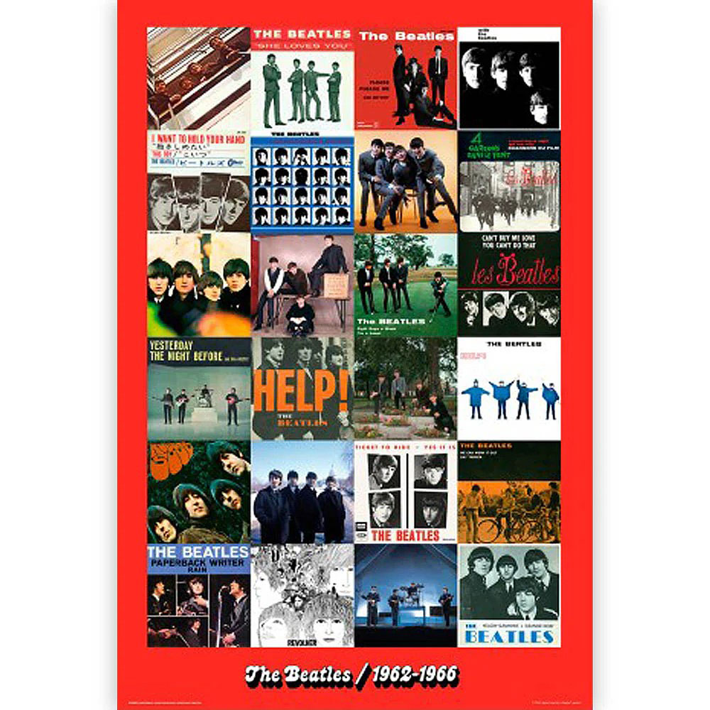 ビートルズ　赤盤　The Beatles 1962-1966　オフィシャル　ポスター　公式グッズ　※フレームは付属しません | 