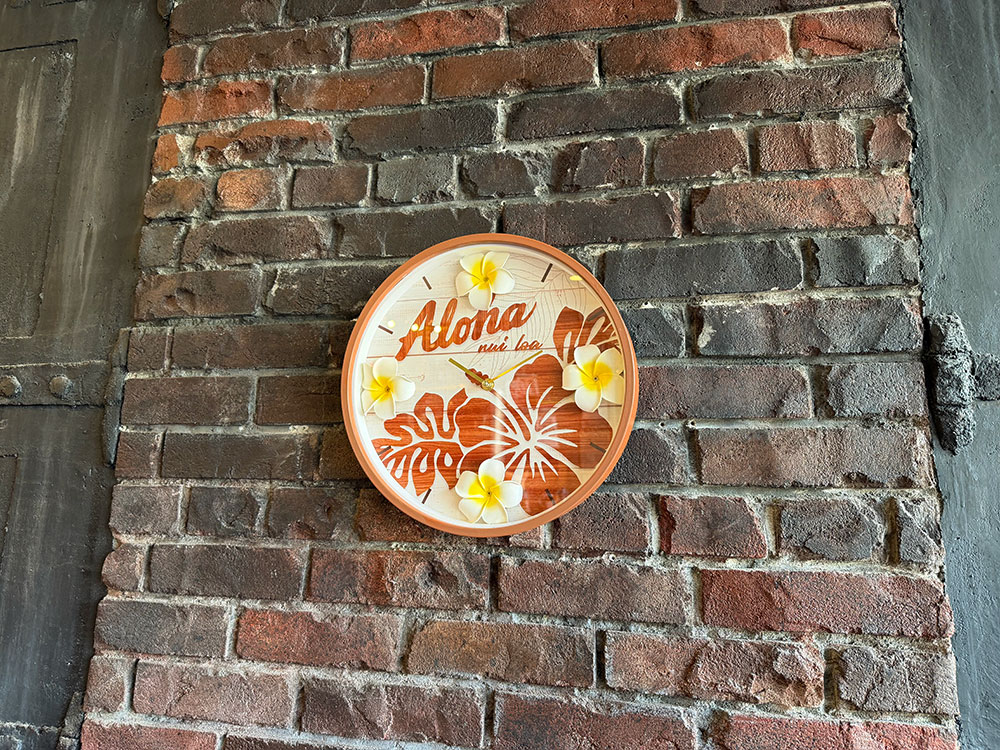 ハワイアン　プルメリア　レトロ　ウォールクロック　（ハイビスカス）　壁掛け時計 ■ アメリカン雑貨 アメリカ雑貨 |  | 04