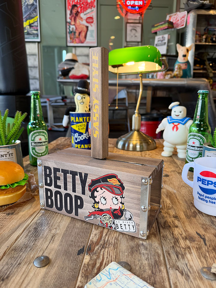 ベティ・ブープ　コロコロ　＆　ウッド製収納ケース ■ アメリカン雑貨 アメリカ雑貨 粘着クリーナー |  | 04