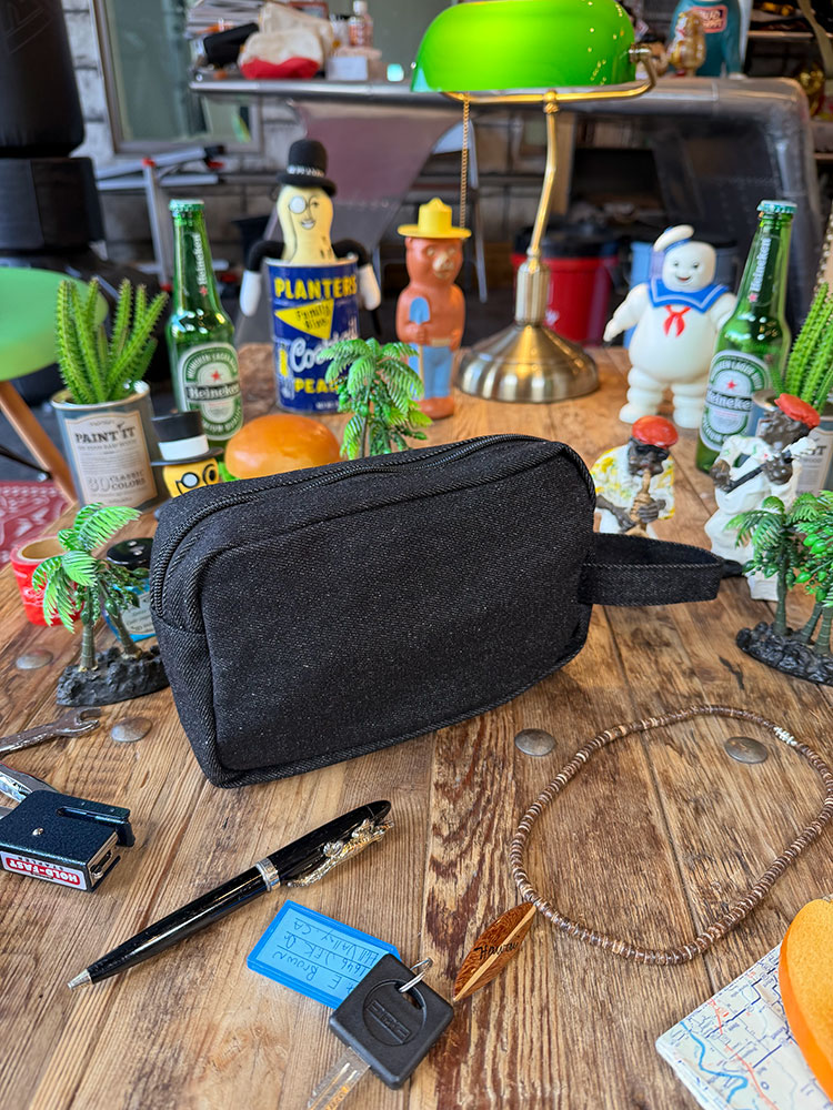 ハワイアン　カノア　デニムポーチ　（ブラック） ■ アメリカン雑貨 アメリカ雑貨 |  | 03