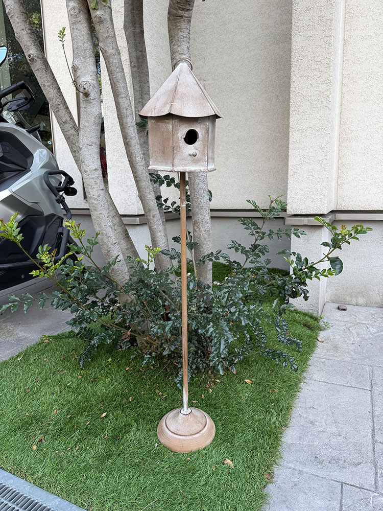 アンティークテイスト　バードハウス　（スタンド付き） ■ アメリカン雑貨 アメリカ雑貨 | 