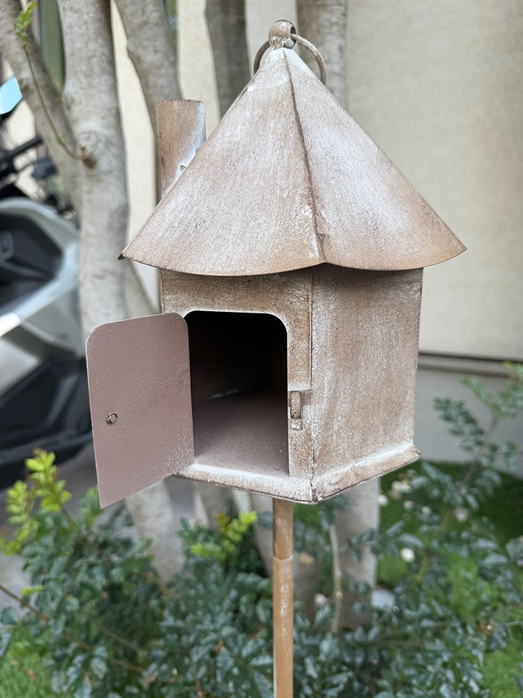 アンティークテイスト　バードハウス　（スタンド付き） ■ アメリカン雑貨 アメリカ雑貨 |  | 05