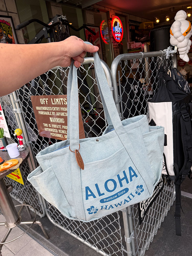 ハワイアン　カノア　デニムトート　（ライトブルー） ■ アメリカン雑貨 アメリカ雑貨 |  | 06