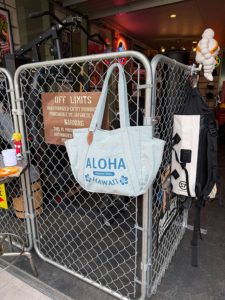 ハワイアン　カノア　デニムトート　（ライトブルー） ■ アメリカン雑貨 アメリカ雑貨 |  | 07