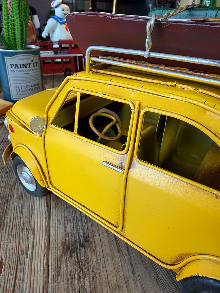 フィアット500　チンクエチェント　キャンパー仕様　ブリキオブジェ　（イエロー） ■ アメリカン雑貨 アメリカ雑貨 |  | 04