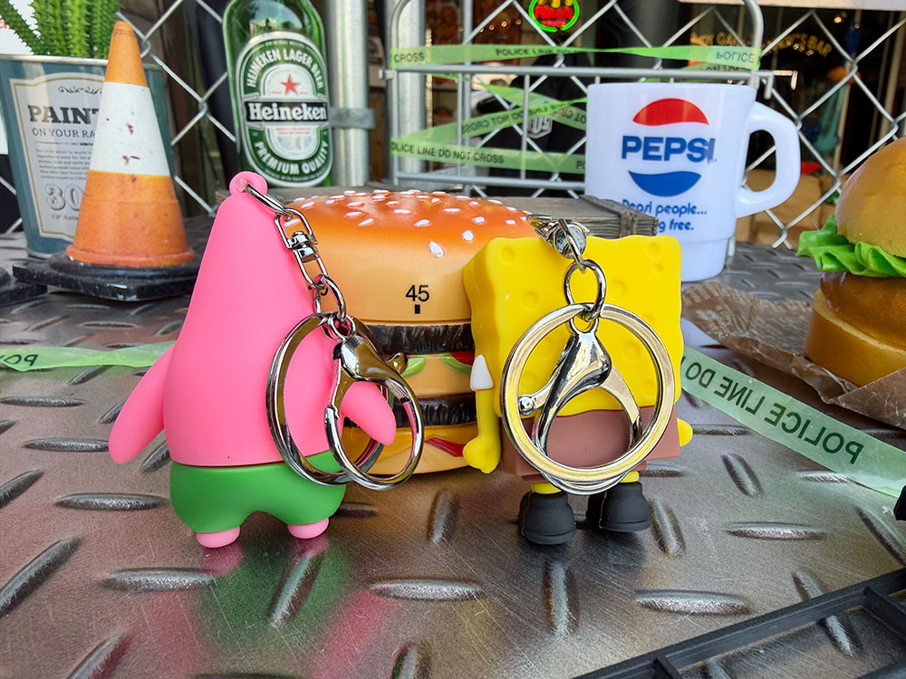 スポンジボブ　PVCフィギュア　キーホルダー　（2体セット） ■ アメリカン雑貨 アメリカ雑貨 |  | 05