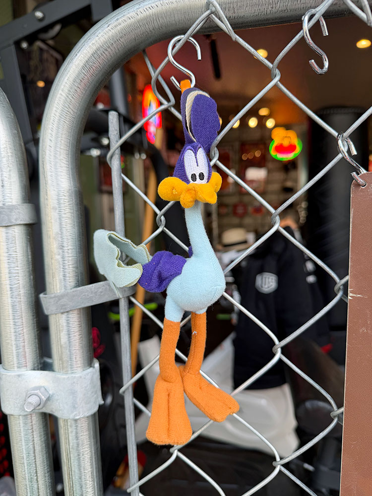 デッドストック★　ロードランナー　ぬいぐるみ　クリップオン　キーホルダー　※色あせ、汚れあり ■ アメリカン雑貨 アメリカ雑貨 | 