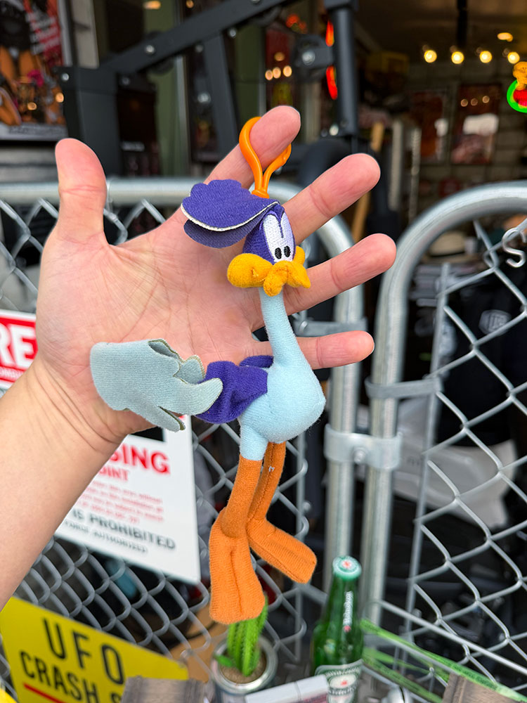 デッドストック★　ロードランナー　ぬいぐるみ　クリップオン　キーホルダー　※色あせ、汚れあり ■ アメリカン雑貨 アメリカ雑貨 |  | 02