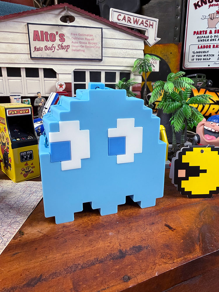 パックマン　モンスター　シリコン　フィギュアポーチ　（青/インキー）　単品 ■ アメリカン雑貨 アメリカ雑貨
