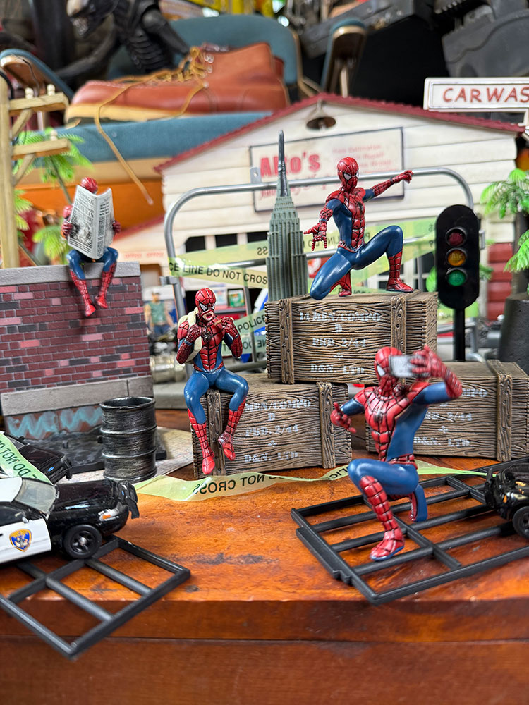 スパイダーマン PVC ポーズフィギュア （4体セット） □ アメリカン