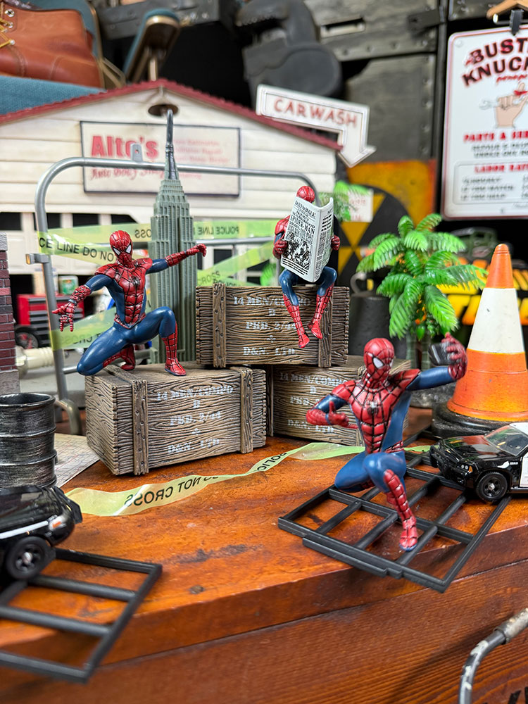 スパイダーマン PVC ポーズフィギュア （4体セット） □ アメリカン