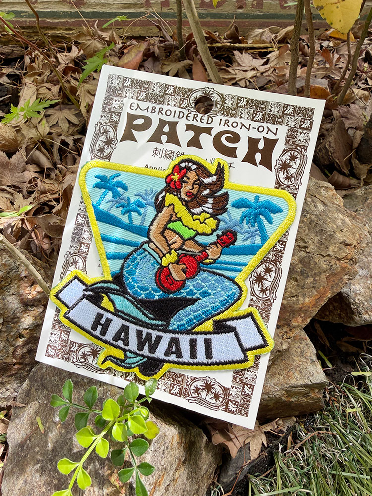 ハワイアン　ワッペン　（ウクレレガール） ■ アメリカン雑貨 アメリカ雑貨 |  | 02