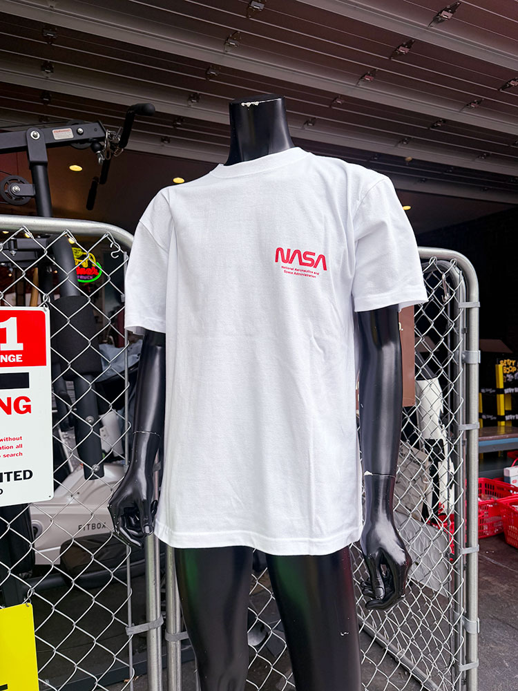 暗闇で光る！蓄光仕様　NASA　ムーン　オフィシャル　Tシャツ　（ホワイト） ■ アメリカン雑貨 アメリカ雑貨 |  | 01