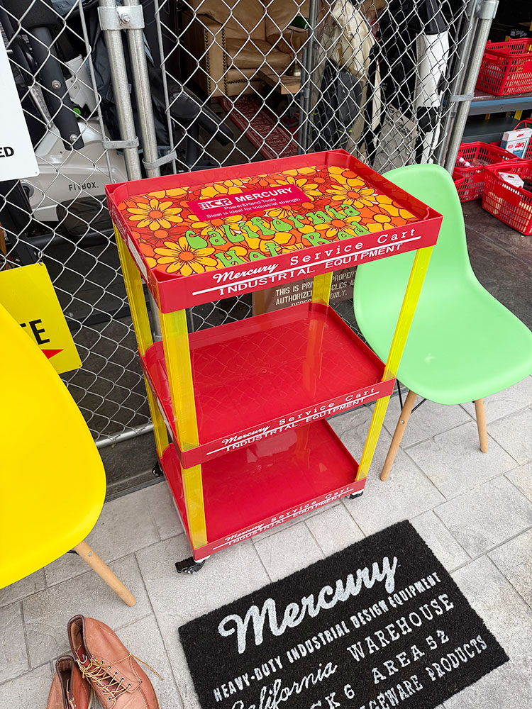 マーキュリー　D.P.　トロリー　キャスター付き　ワゴン　（レッド） ■ アメリカン雑貨 アメリカ雑貨 | MERCURY | 10
