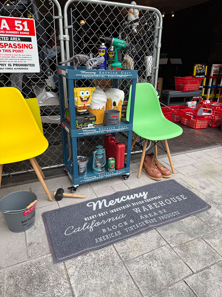 マーキュリー　PVCキッチンマット　120cm　（CAL.WAREHOUSE）　屋外＆屋内のどっちも対応 ■ アメリカン雑貨 アメリカ雑貨 | MERCURY | 03