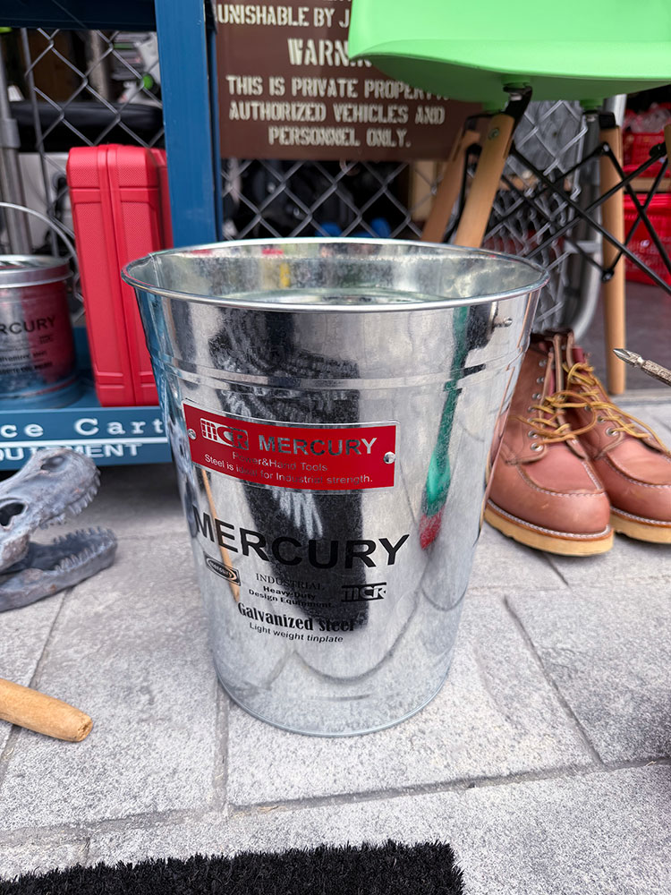マーキュリー　インダストリアル　トラッシュボックス　12L　（ガルバナイズド） ■ アメリカン雑貨 アメリカ雑貨 | MERCURY