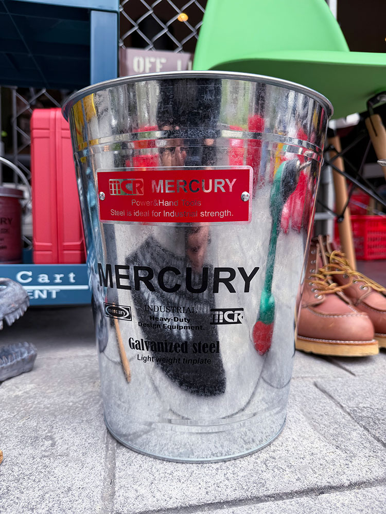 マーキュリー　インダストリアル　トラッシュボックス　12L　（ガルバナイズド） ■ アメリカン雑貨 アメリカ雑貨 | MERCURY | 03