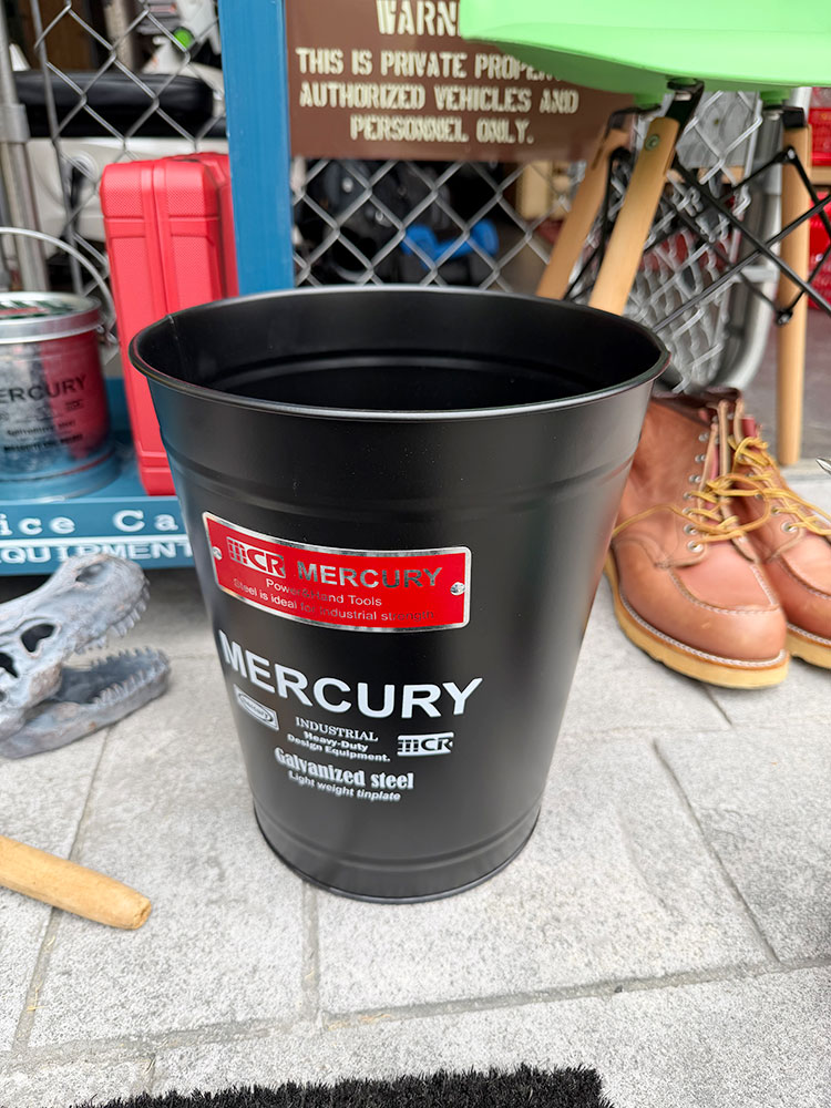 マーキュリー　インダストリアル　トラッシュボックス　12L　（マットブラック） ■ アメリカン雑貨 アメリカ雑貨 | MERCURY