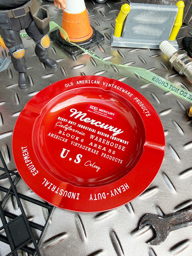 マーキュリー　ヴィンテージ　スモールトレイ　（レッド）　灰皿　コイントレイ ■ アメリカン雑貨 アメリカ雑貨 | MERCURY