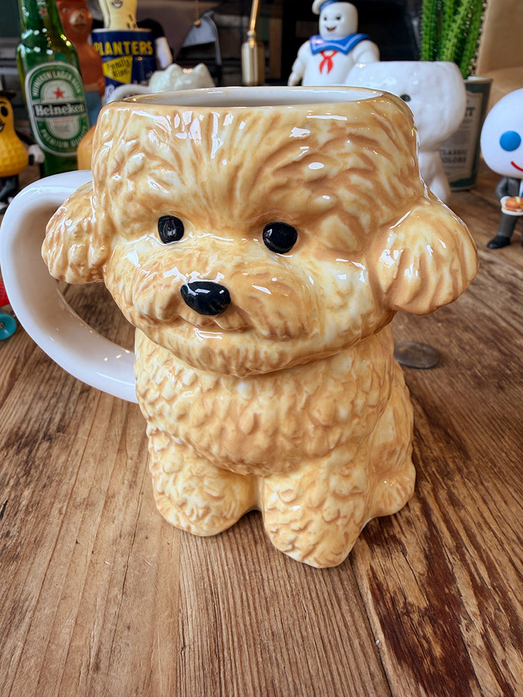 かわいい犬型マグカップ トイプードル 340ml 陶器 □ アメリカン雑貨
