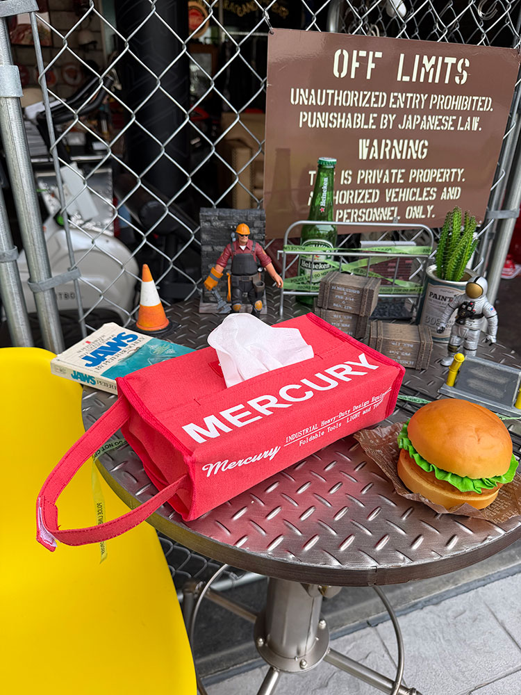 マーキュリー　キャンバス　ティッシュボックスカバー　（レッド） ■ アメリカン雑貨 アメリカ雑貨 | MERCURY | 03