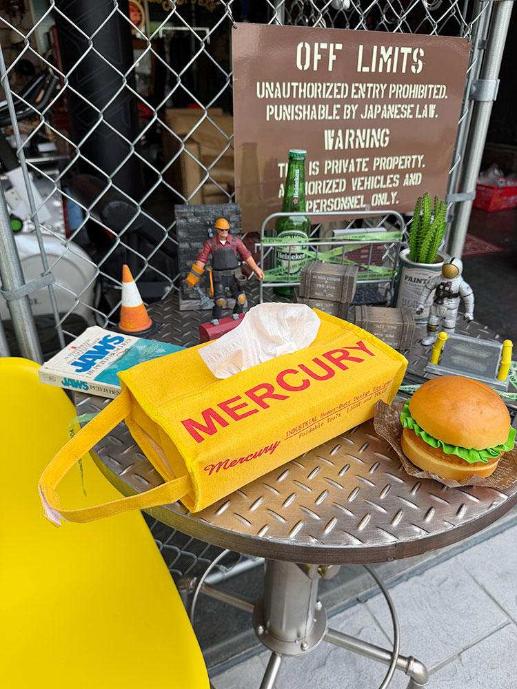 マーキュリー　キャンバス　ティッシュボックスカバー　（イエロー） ■ アメリカン雑貨 アメリカ雑貨 | MERCURY | 06