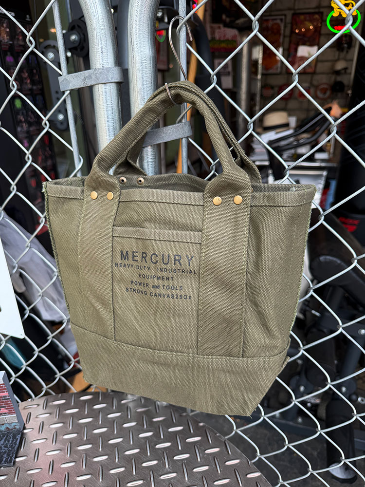 マーキュリー　ハードキャンバス　トートバッグ　（Sサイズ/カーキ） ■ アメリカン雑貨 アメリカ雑貨 | MERCURY | 02