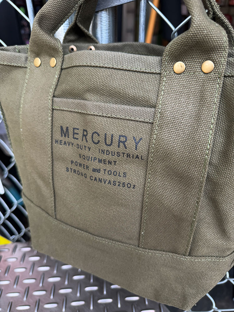 マーキュリー　ハードキャンバス　トートバッグ　（Sサイズ/カーキ） ■ アメリカン雑貨 アメリカ雑貨 | MERCURY | 03
