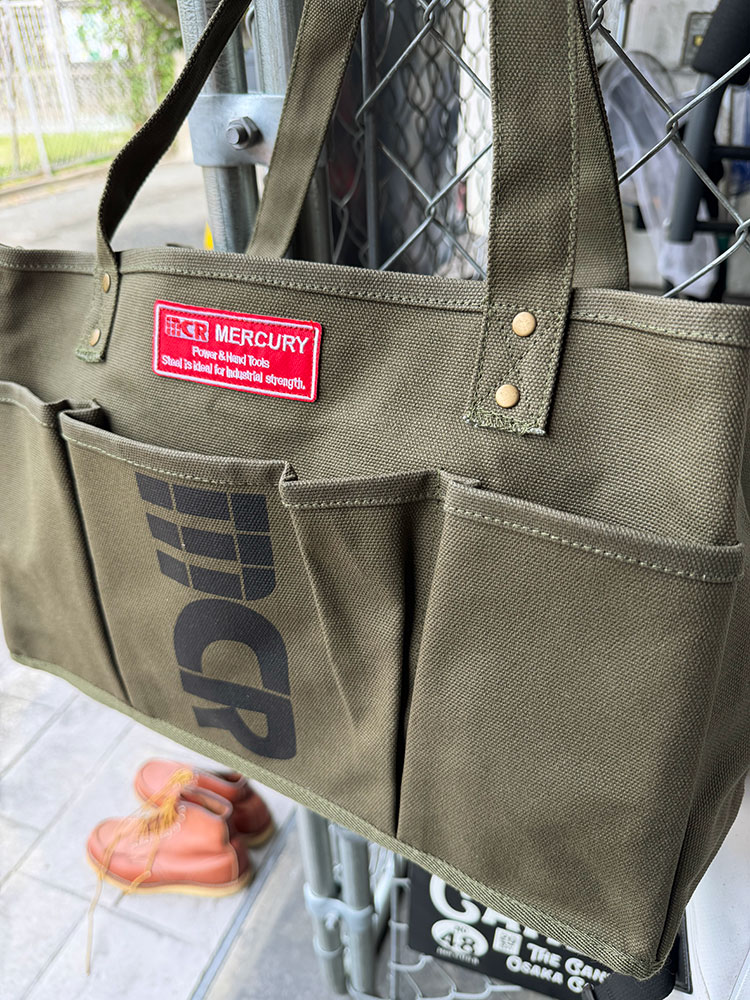 マーキュリー　ハードキャンバス　トートバッグ　5ポケット　（カーキ） ■ アメリカン雑貨 アメリカ雑貨 | MERCURY | 08