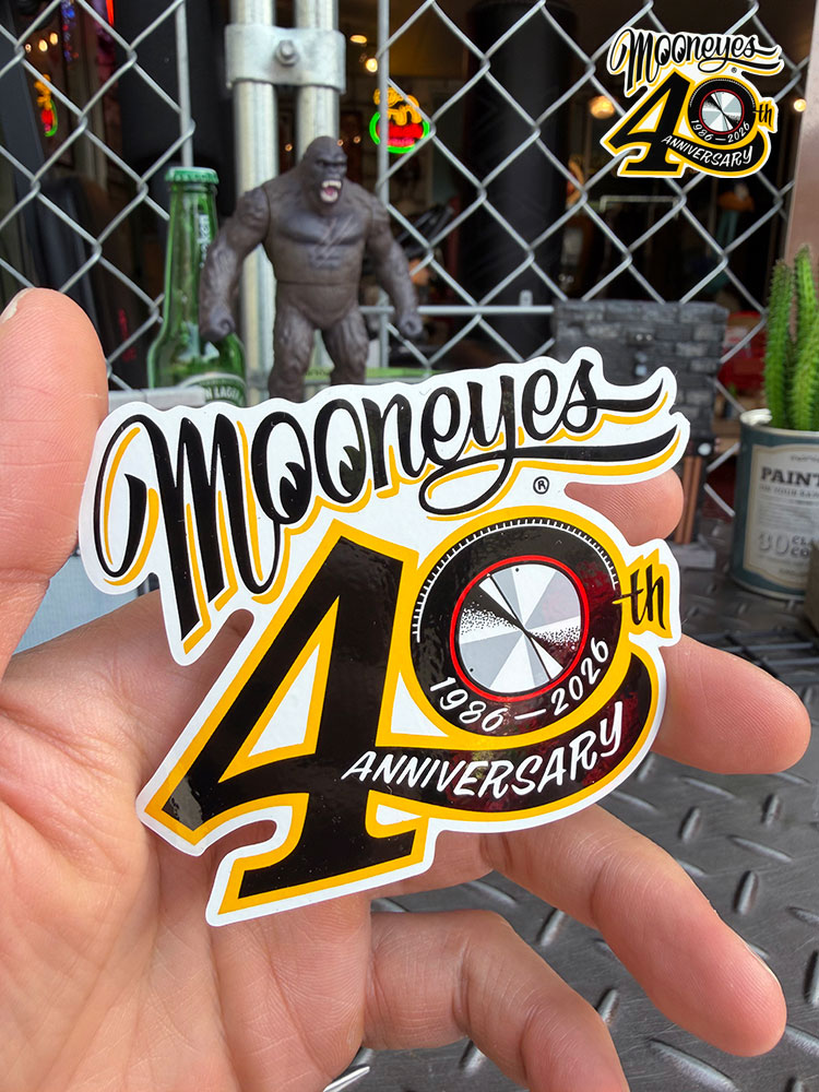 ムーンアイズ　40周年アニバーサリー　オフィシャル　ディスク　ステッカー ■ アメリカン雑貨 アメリカ雑貨 | 