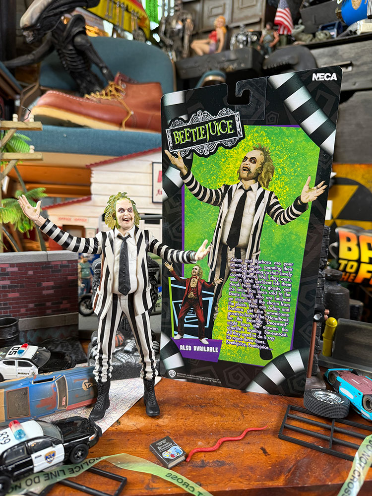 NECA 2001 スモーキングガイ）ビートルジュース ティム・バートン NECA ビートルジュース 7インチ アクションフィギュア □ アメリカン