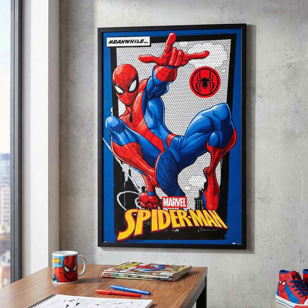 スパイダーマン　オフィシャル　ポスター　（MEANWHILE）　公式グッズ　※フレームは付属しません ■ アメリカン雑貨 アメリカ雑貨 |  | 01