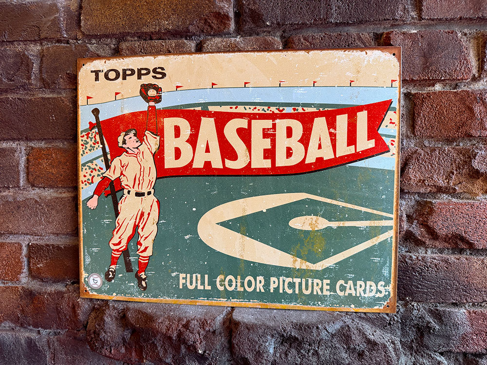 トップス　ベースボールカード　1954　ブリキ看板　■ アメリカン雑貨 アメリカ雑貨 | 