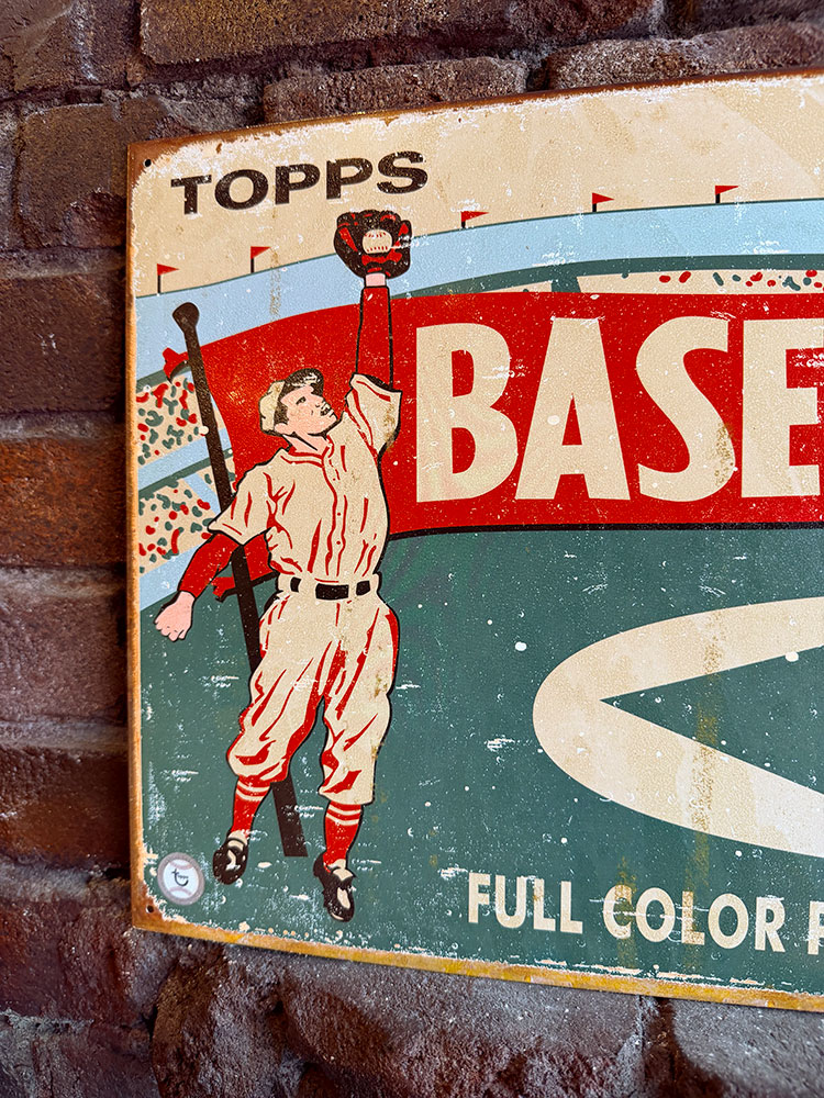 トップス　ベースボールカード　1954　ブリキ看板　■ アメリカン雑貨 アメリカ雑貨 |  | 01