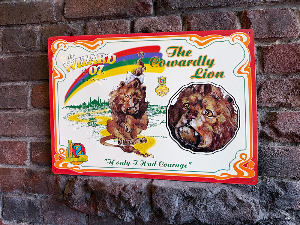 オズの魔法使い　臆病なライオン　ブリキ看板　■ アメリカン雑貨 アメリカ雑貨 | アメリカン レトロ