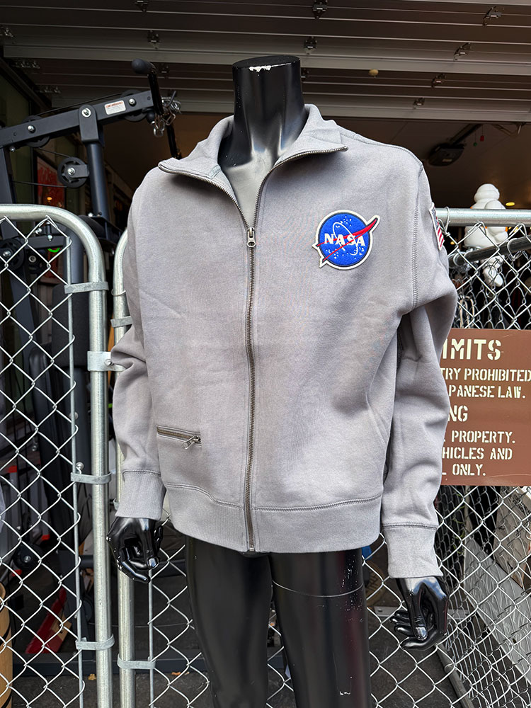 NASA　ロケットサイエンティスト　オフィシャル　フルジップ　スウェットシャツ　（グレー） ■ アメリカン雑貨 アメリカ雑貨 | 