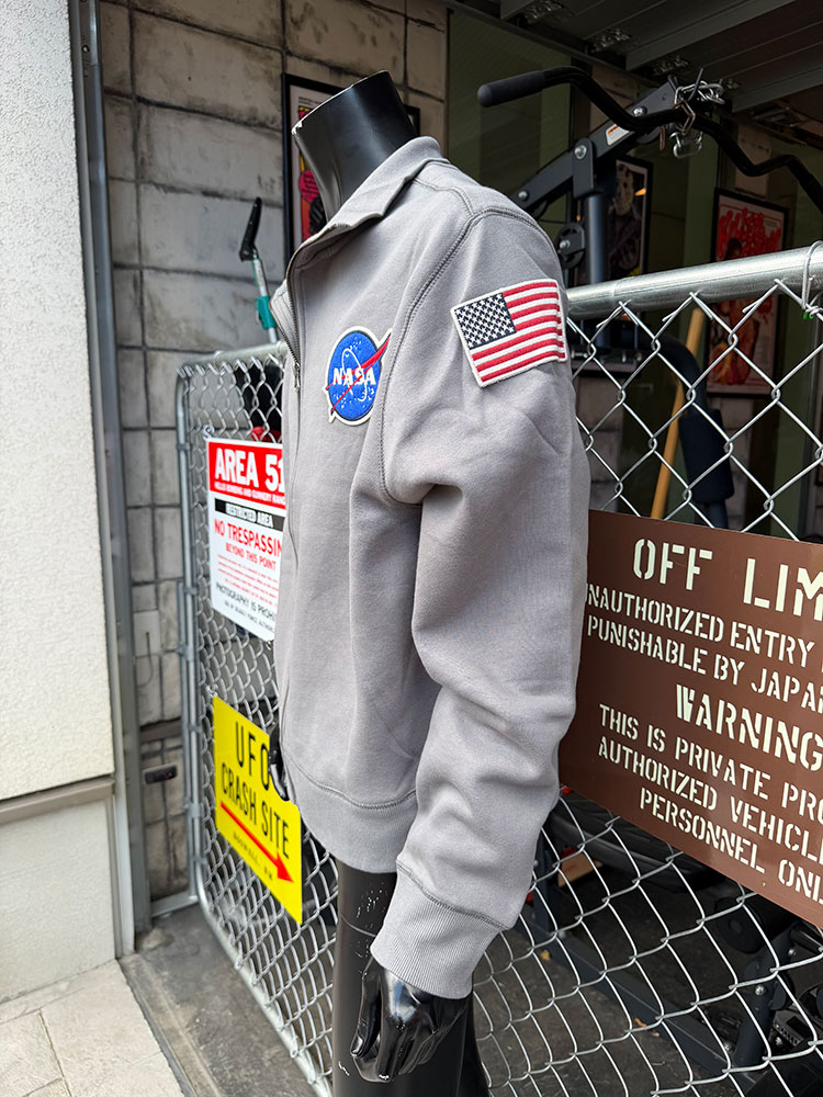 NASA　ロケットサイエンティスト　オフィシャル　フルジップ　スウェットシャツ　（グレー） ■ アメリカン雑貨 アメリカ雑貨 |  | 03