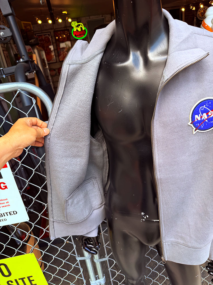 NASA　ロケットサイエンティスト　オフィシャル　フルジップ　スウェットシャツ　（グレー） ■ アメリカン雑貨 アメリカ雑貨 |  | 08