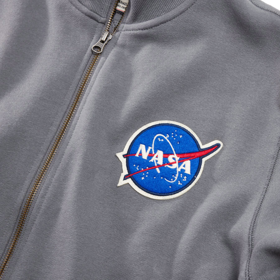 NASA　ロケットサイエンティスト　オフィシャル　フルジップ　スウェットシャツ　（グレー） ■ アメリカン雑貨 アメリカ雑貨 |  | 17