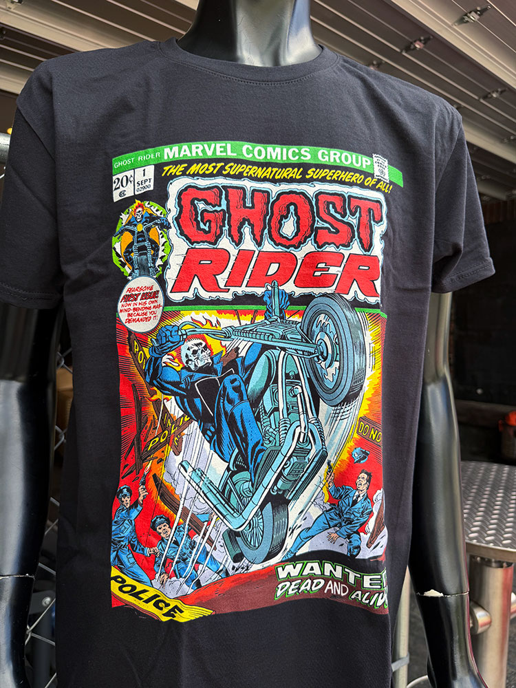 マーベル　ゴーストライダー　グラフィックTシャツ　コミックカバーデザイン　公式グッズ ■ アメリカン雑貨 アメリカ雑貨 |  | 01