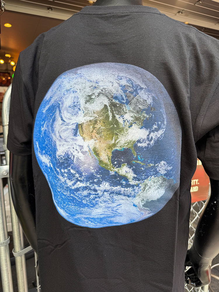 NASA オフィシャル　アース＆ワームロゴ　Tシャツ　（ブラック）　NASA人工衛生から撮影された ■ アメリカン雑貨 アメリカ雑貨 |  | 02