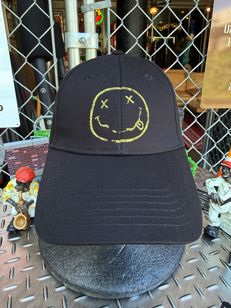 ニルヴァーナ　スマイルロゴ　オフィシャル　キャップ　（Happy Face / Distressed）　公式グッズ ■ アメリカン雑貨 アメリカ雑貨 |  | 06