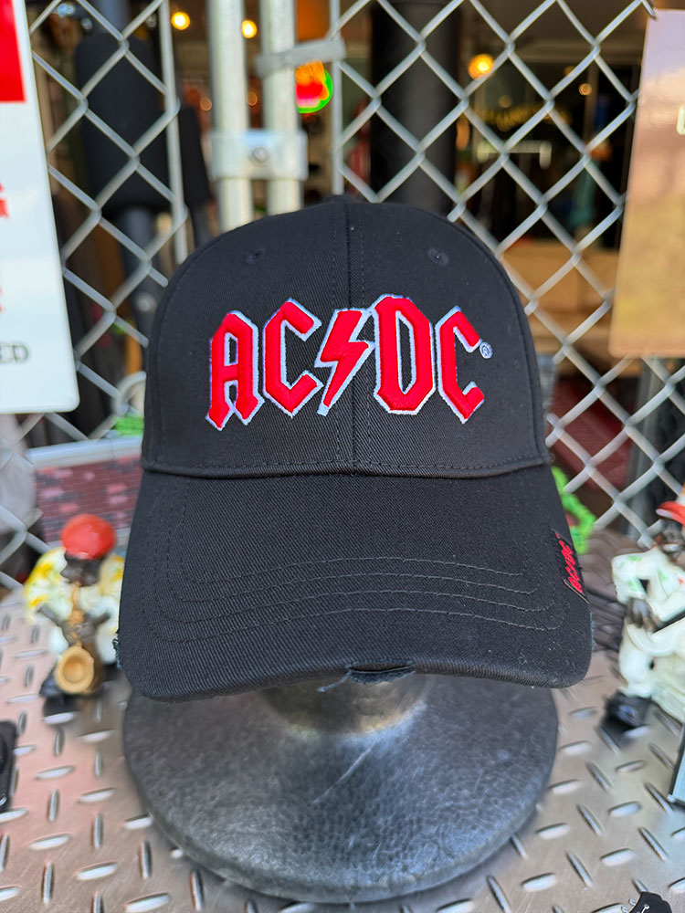 AC/DC オフィシャル　キャップ　（Red Logo）　立体刺繍　ダメージ加工　公式グッズ ■ アメリカン雑貨 アメリカ雑貨 |  | 07