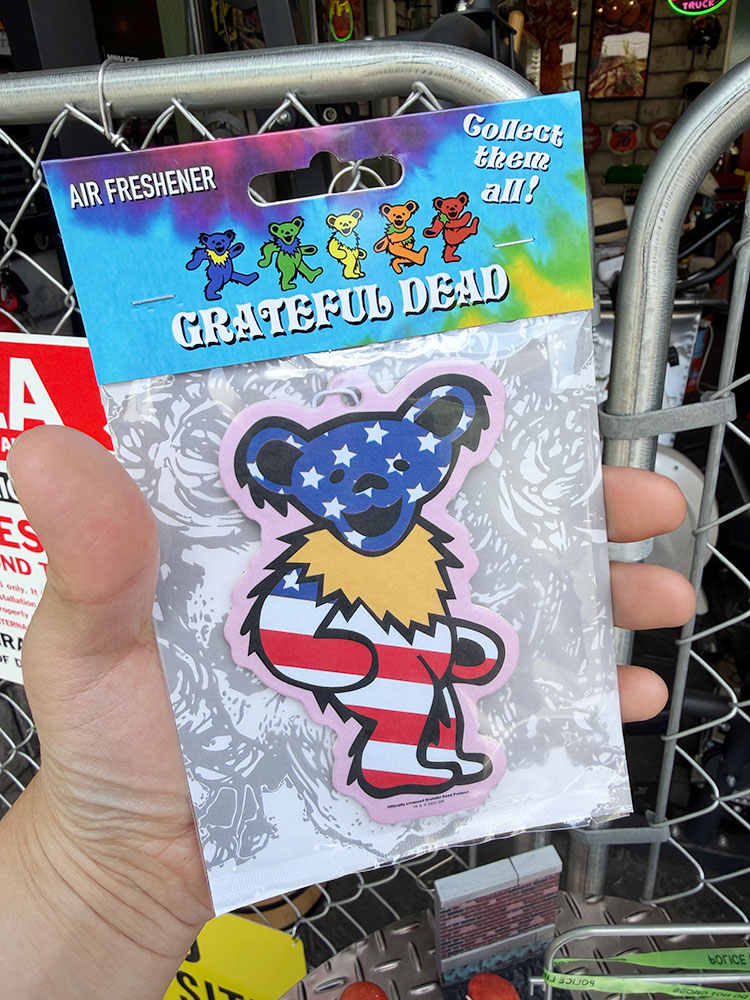 グレイトフルデッド　ダンシングベア　エアーフレッシュナー　（ココナッツの香り/星条旗） ■ アメリカン雑貨 アメリカ雑貨 |  | 02