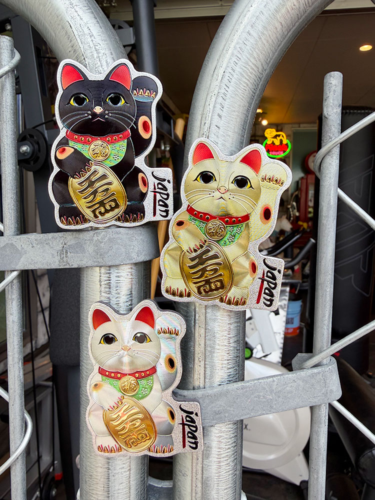 招き猫　マグネット　（3色セット）　縁起物　招福万来　千客万来 ■ アメリカン雑貨 アメリカ雑貨 | 