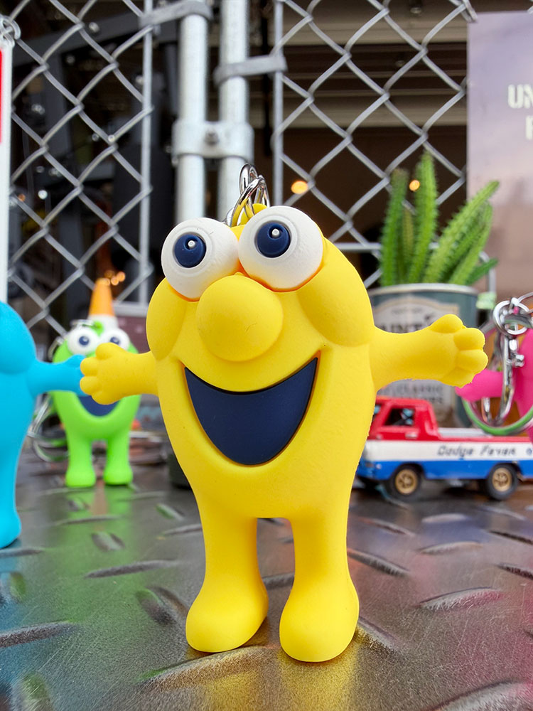 ミスターバブル　PVC　3Dフィギュア　キーホルダー　（イエロー）　単品 ■ アメリカン雑貨 アメリカ雑貨 | 