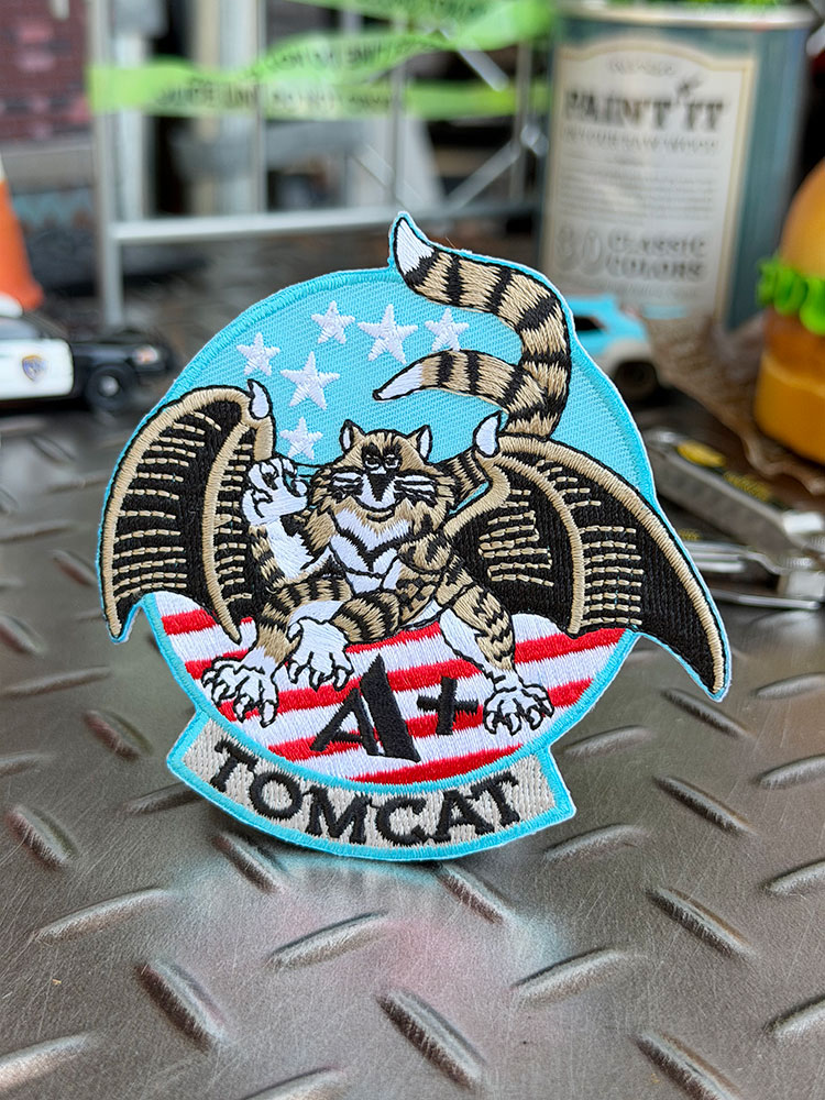 F-14　トムキャット A+　ミリタリーワッペン　（ダイカット） ■ アメリカン雑貨 アメリカ雑貨 | 