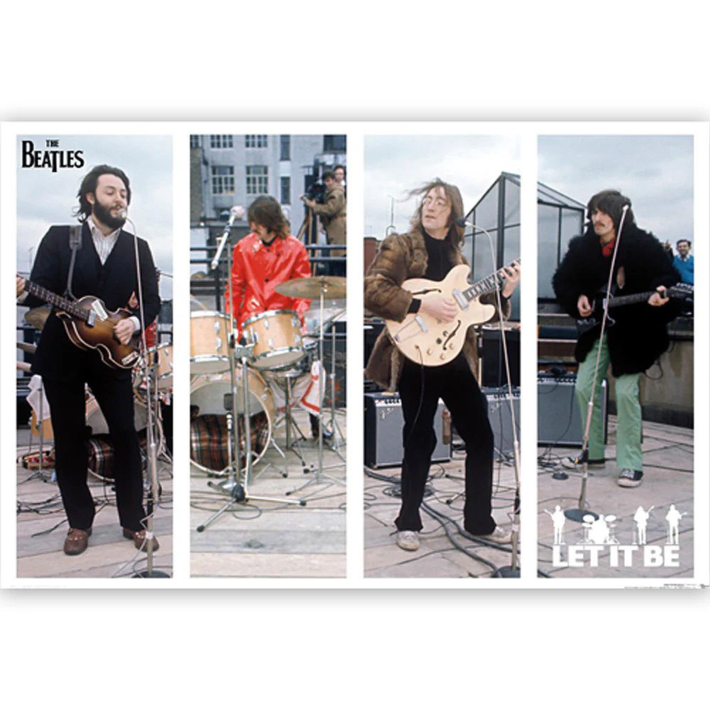 ビートルズ　ルーフトップコンサート　オフィシャルポスター　（Let It Be Bars）　映画　ザ・ビートルズ　GET BACK　※フレームなし | 