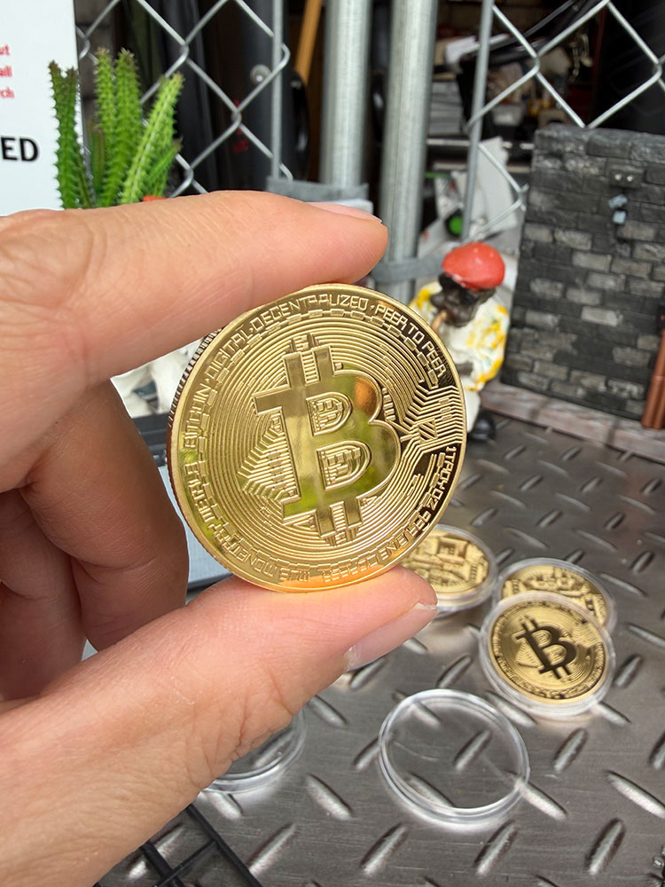 ビットコイン　BTC　なんちゃってメダル　Bitcoin ■ アメリカン雑貨 アメリカ雑貨 | 